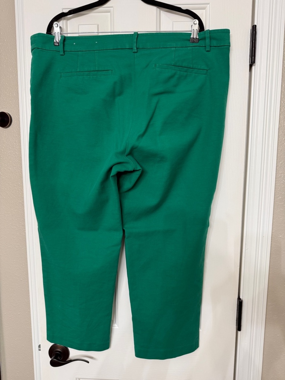 Loft Curvy Emerald Green Classic Straight-Leg Pants - Picture 3 of 3